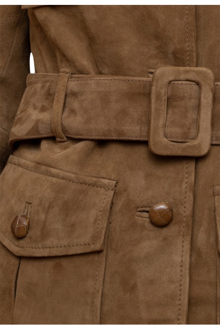 Casaco em pele Safira