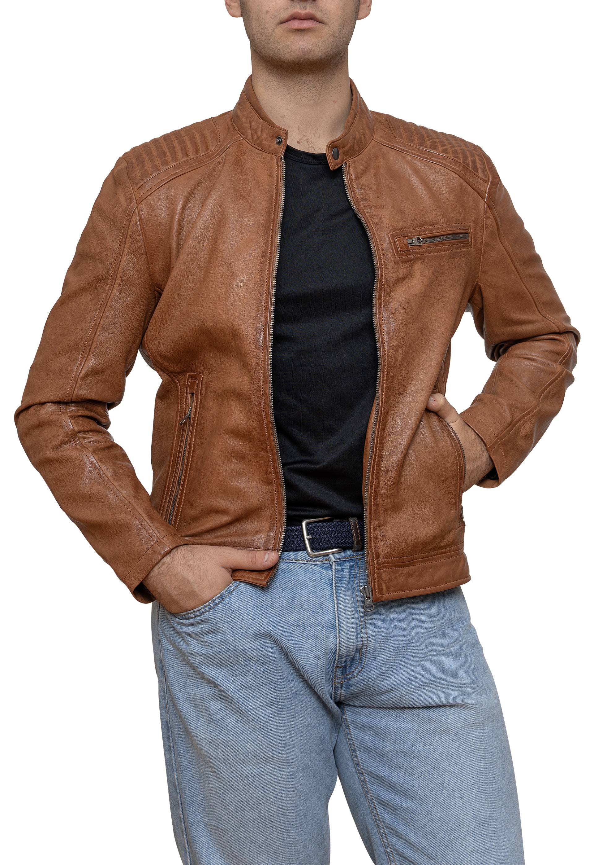 Blusão em pele Peter