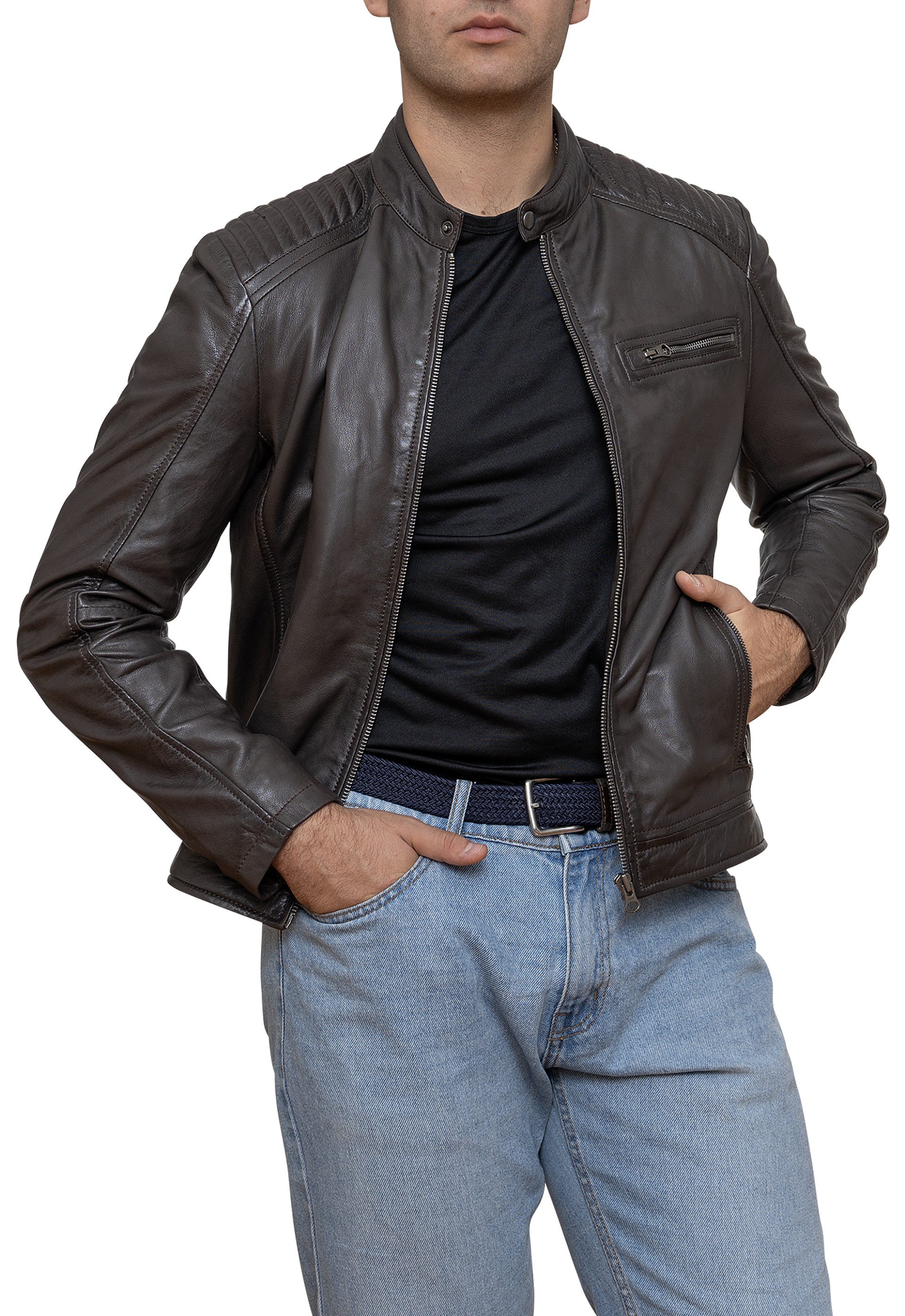 Blusão em pele Peter