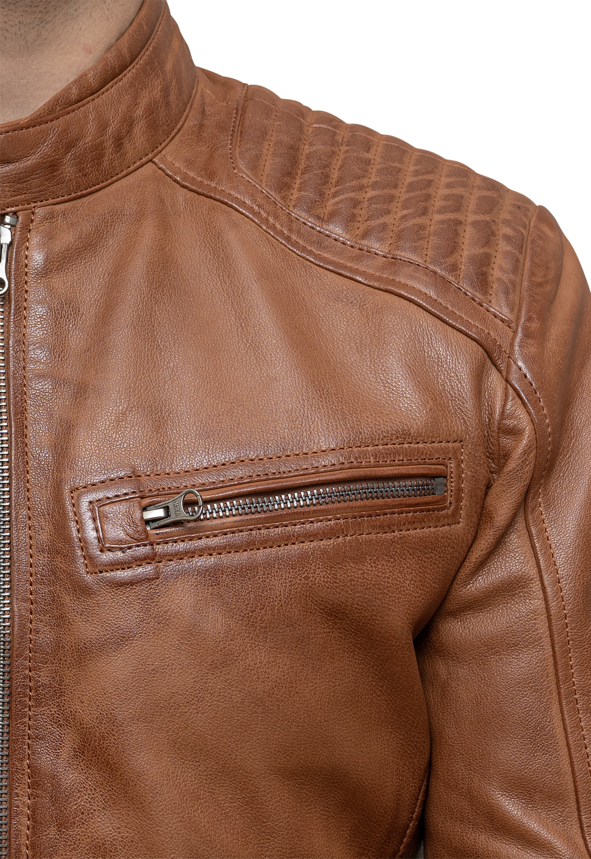 Blusão em pele Peter