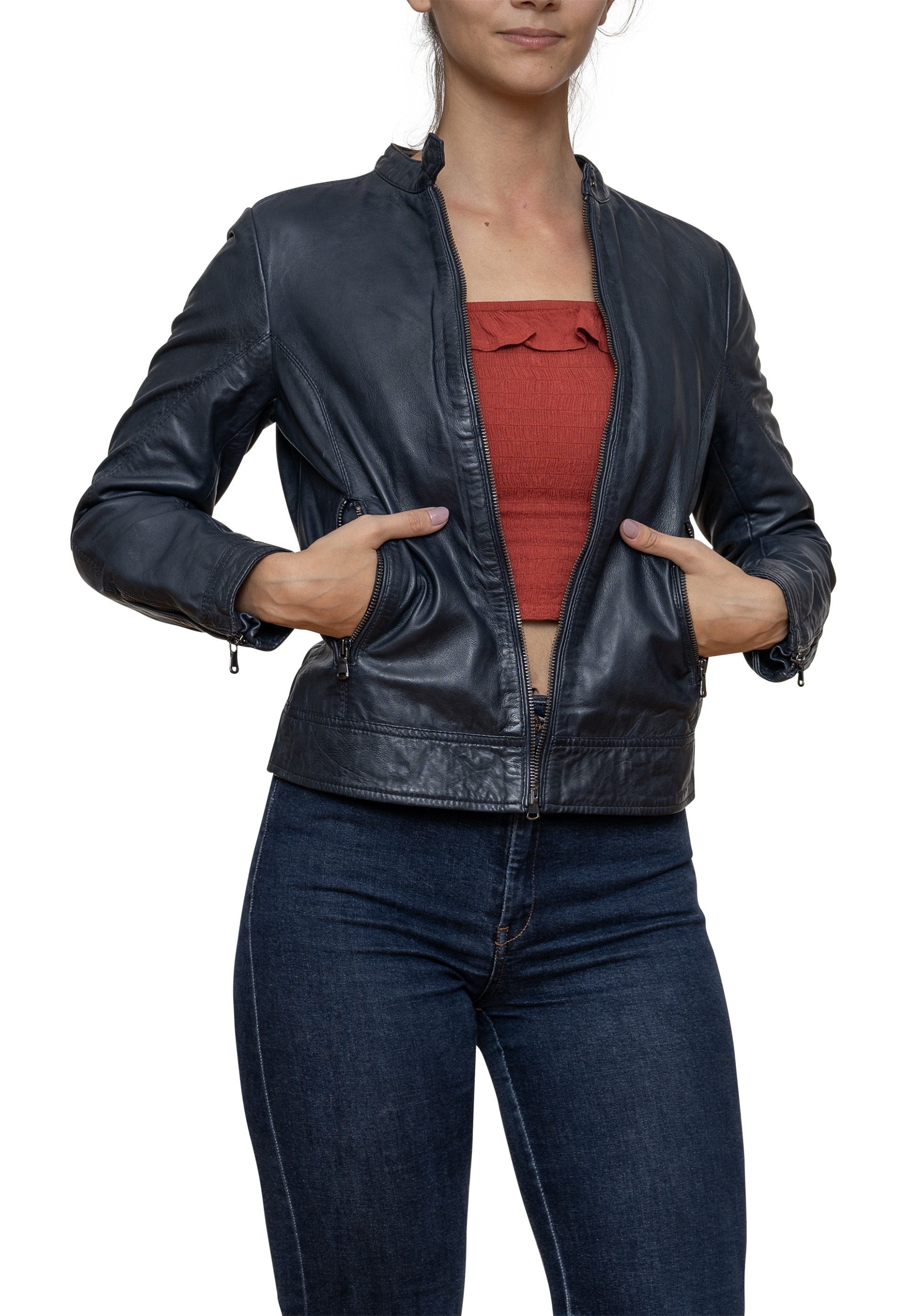 Blusão em pele Gaby