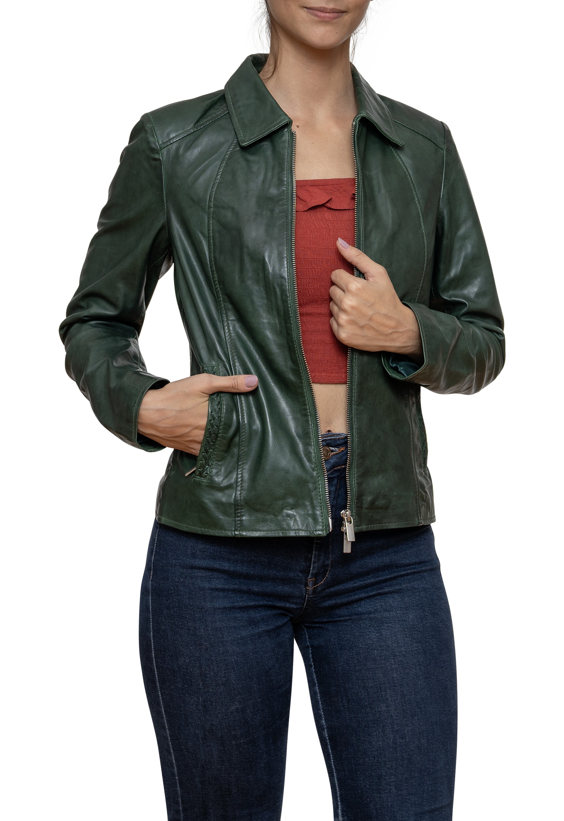 Blusão de pele Olívia