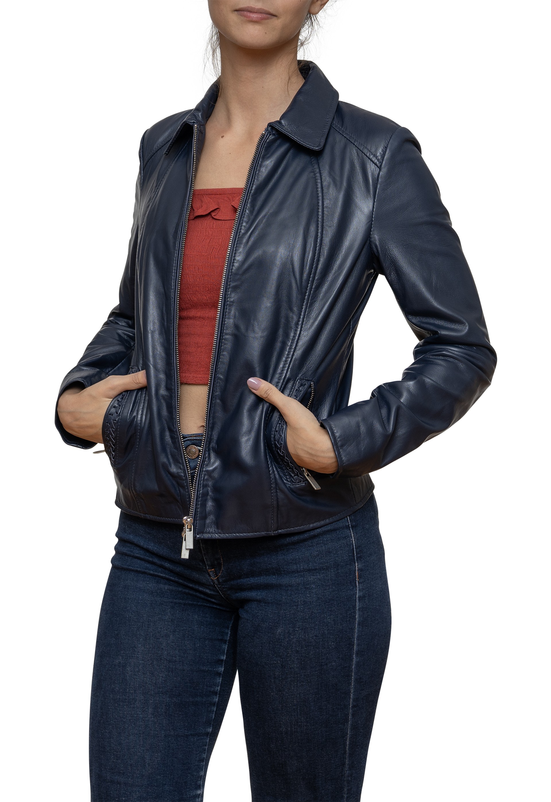 Blusão de pele Olívia