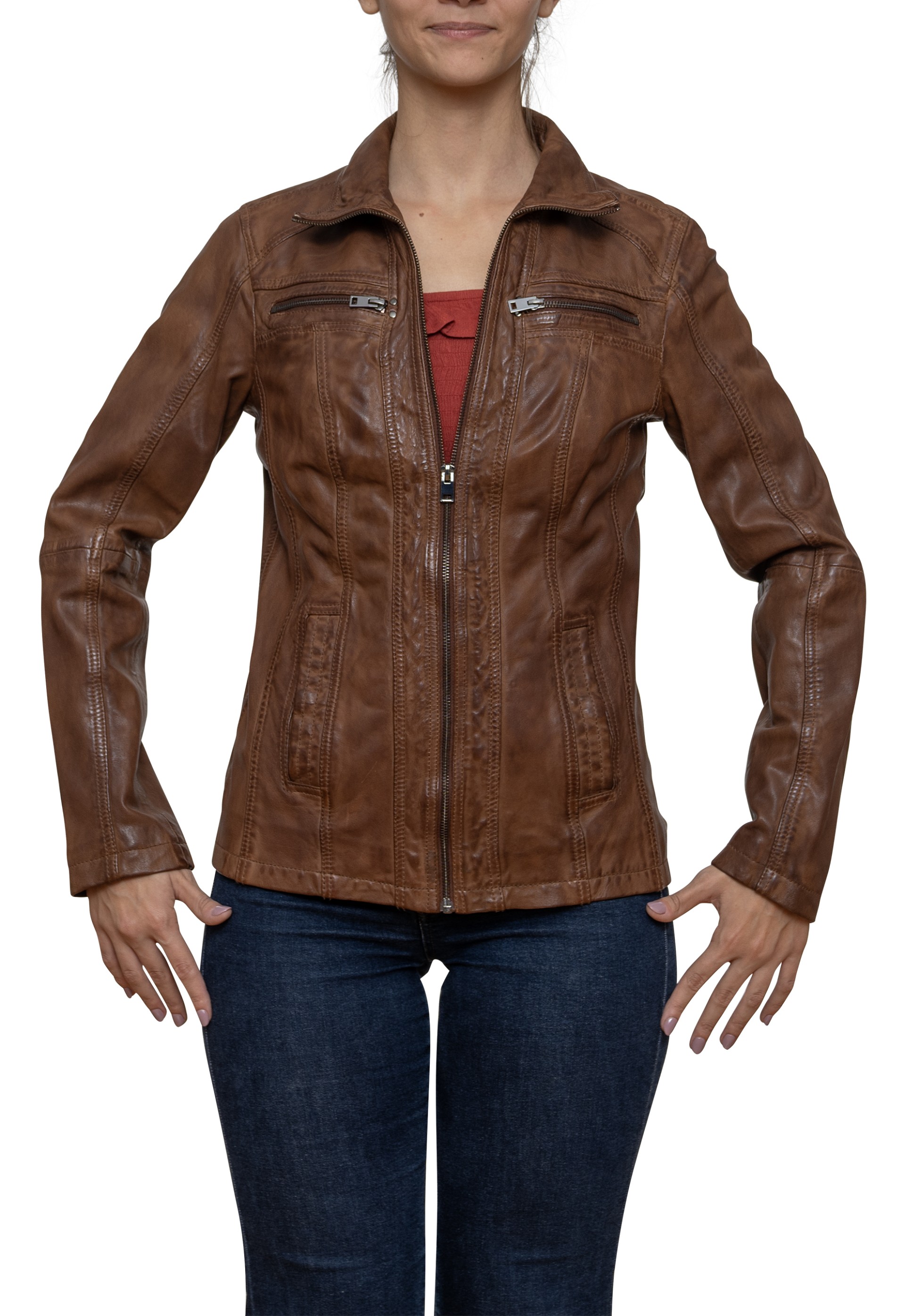 Blusão em pele Diana