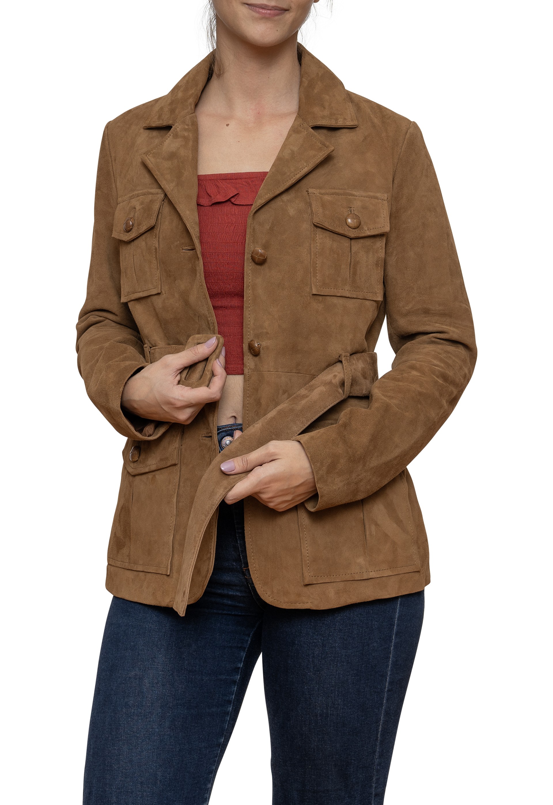 Casaco em pele Safira