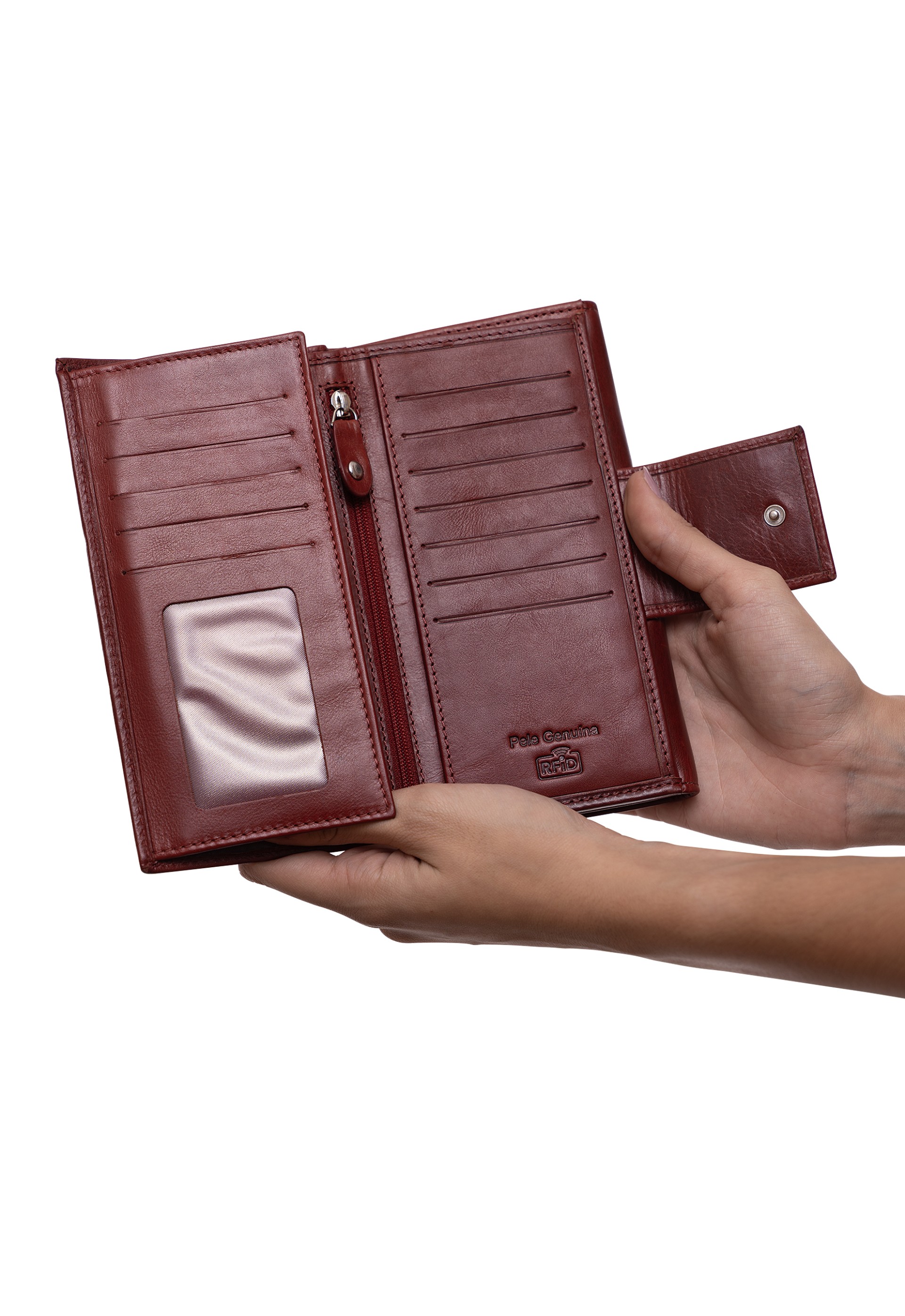 Carteira em pele W1