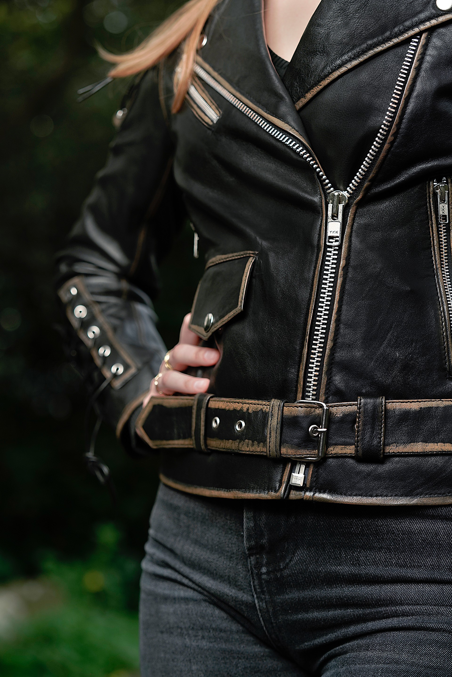 Blusão em pele Live