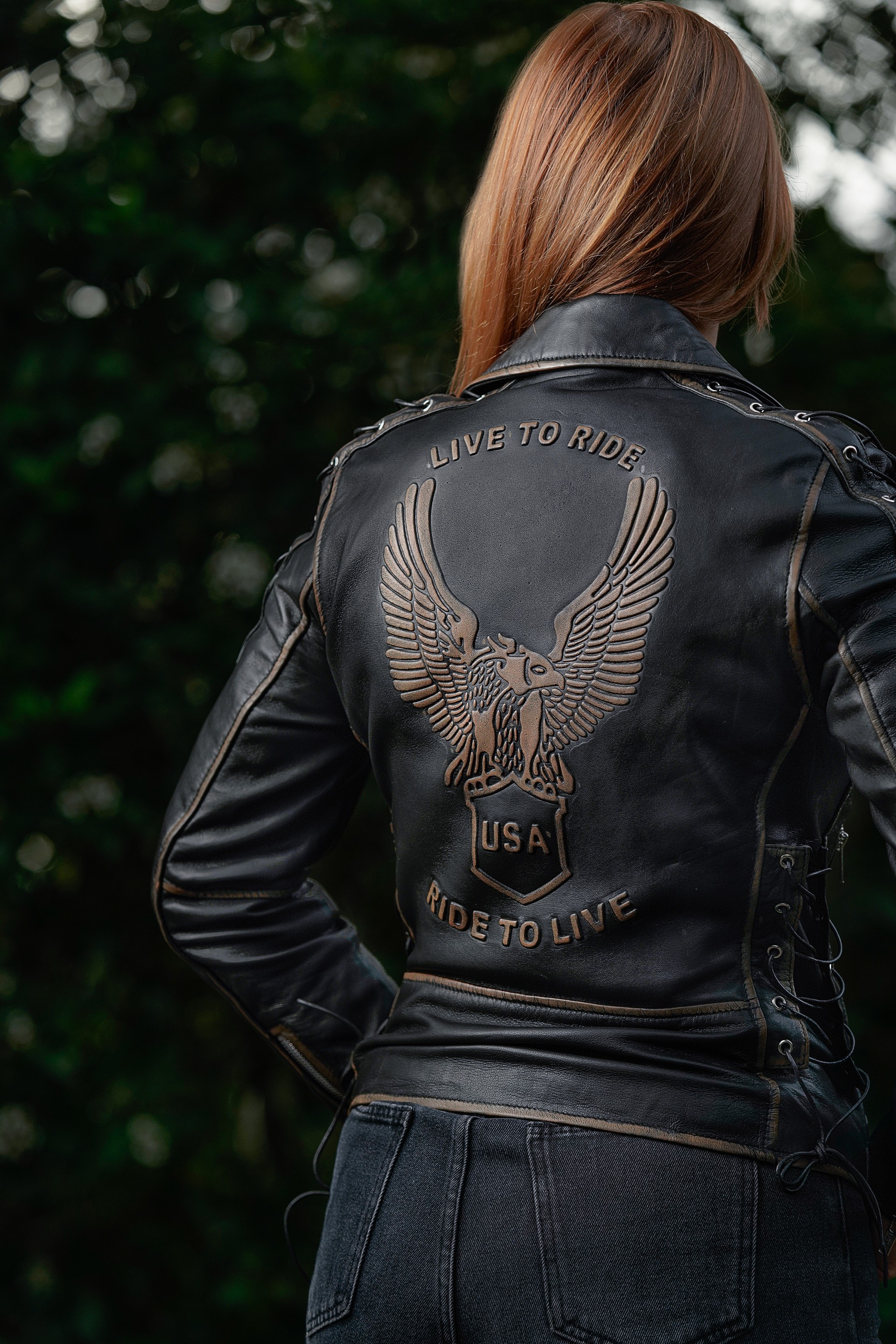 Blusão em pele Live