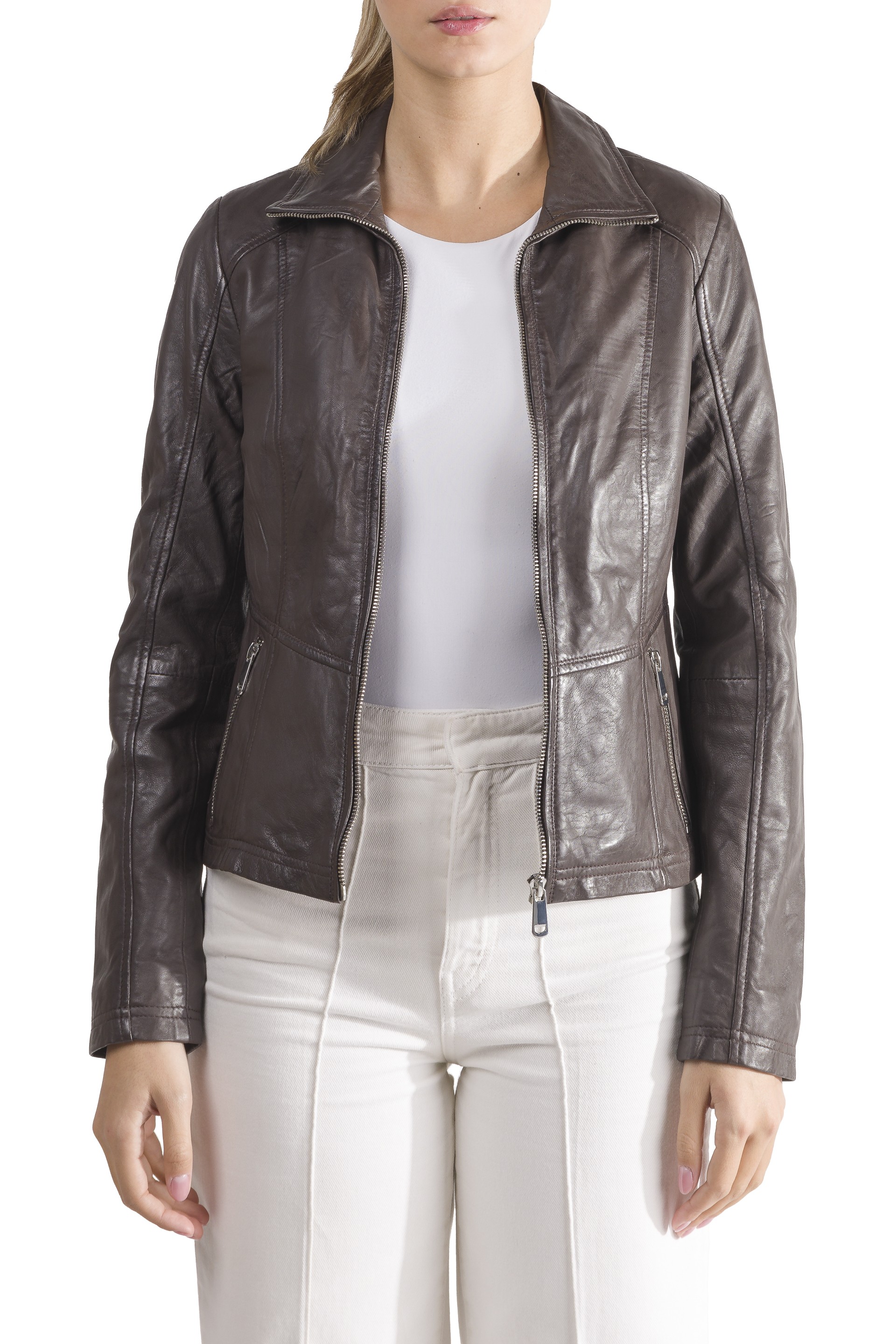 Blusão de pele Letícia