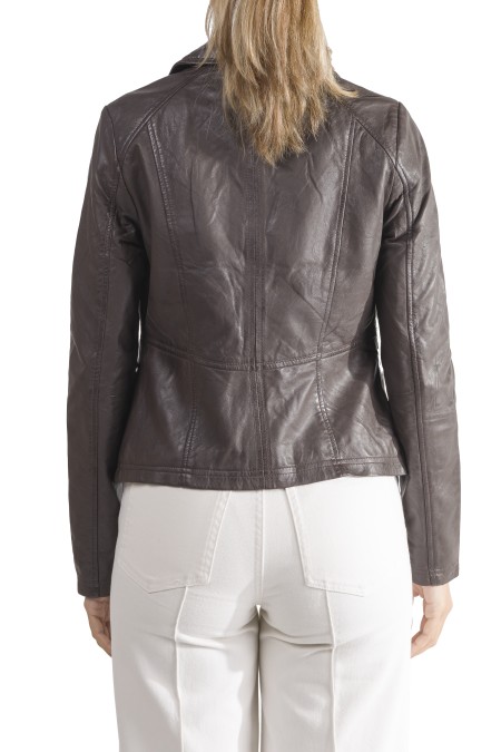 Bluso de pele Letcia