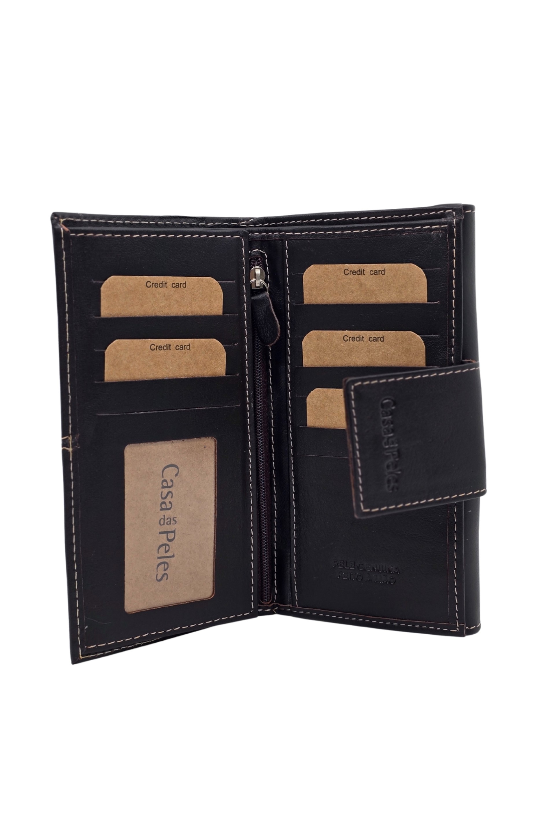 Carteira em pele Lirio