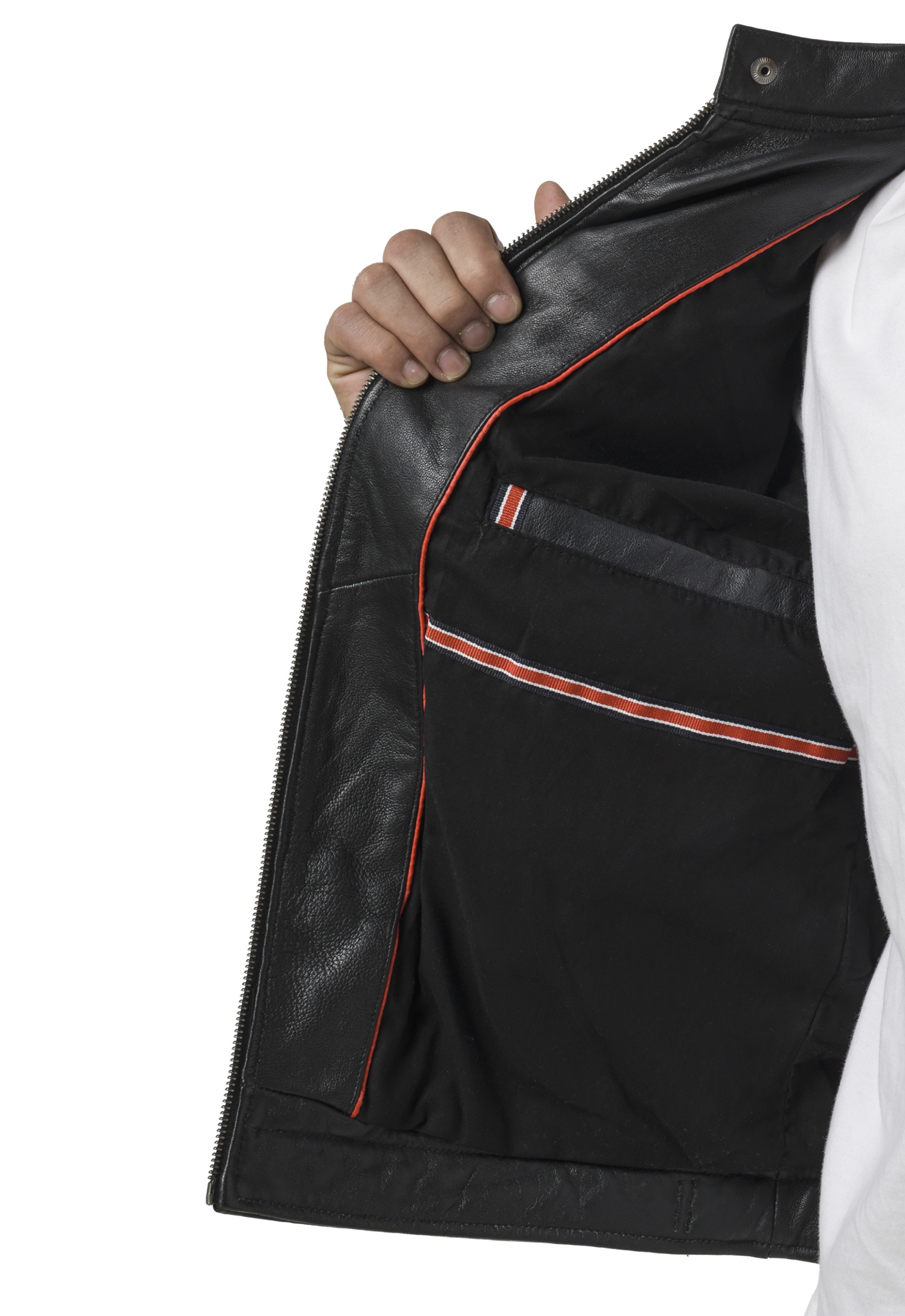 Blusăo em pele Racing