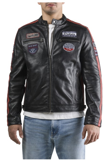 Bluso em pele Racing
