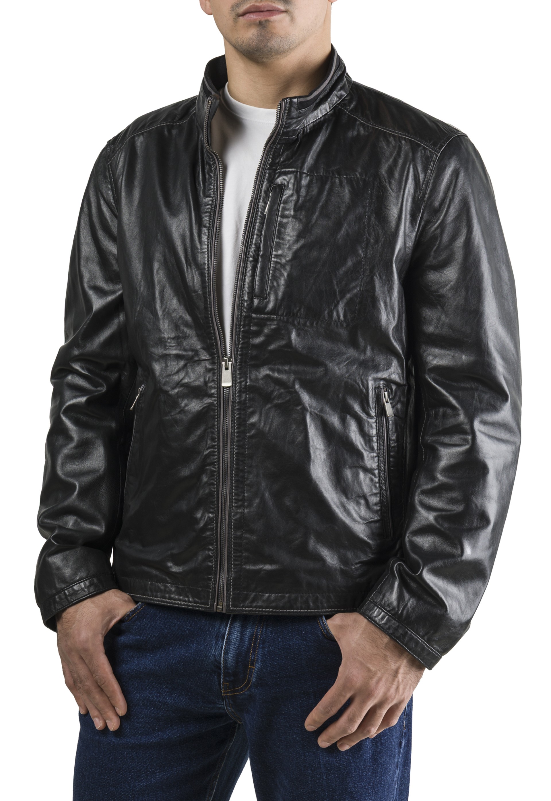 Blusão em pele Easy