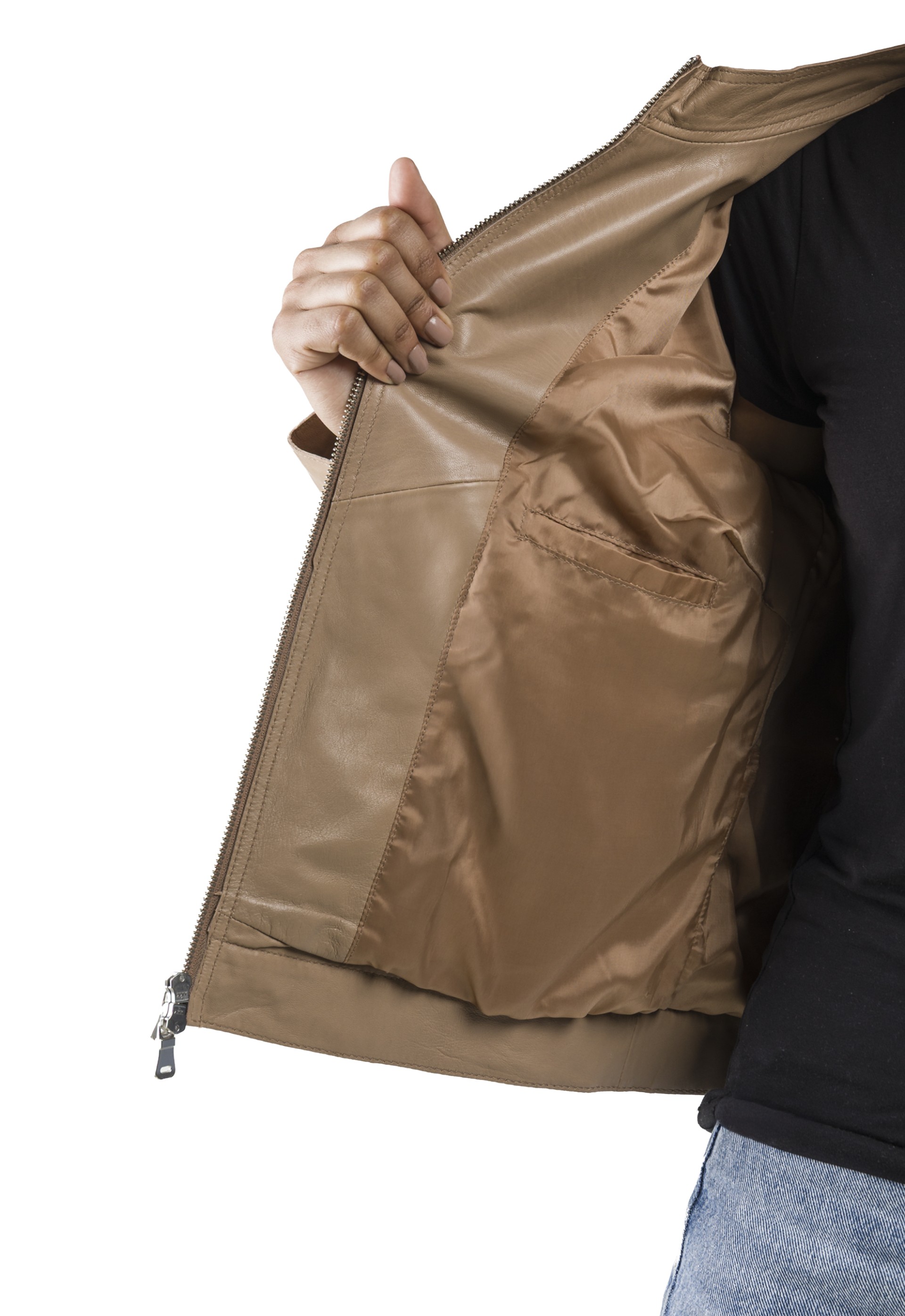 Blusão em pele Luzia