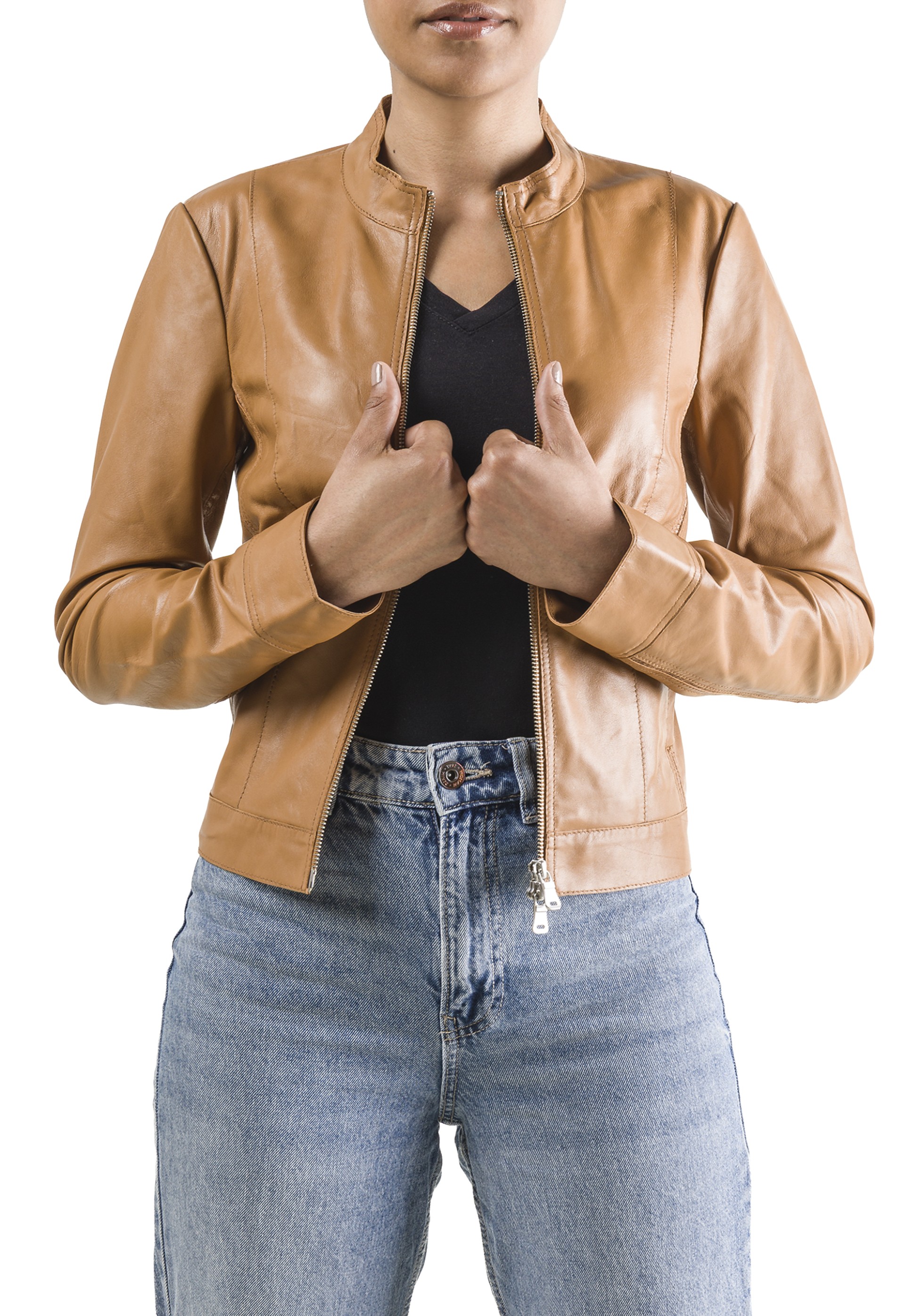 Blusão em pele Luzia