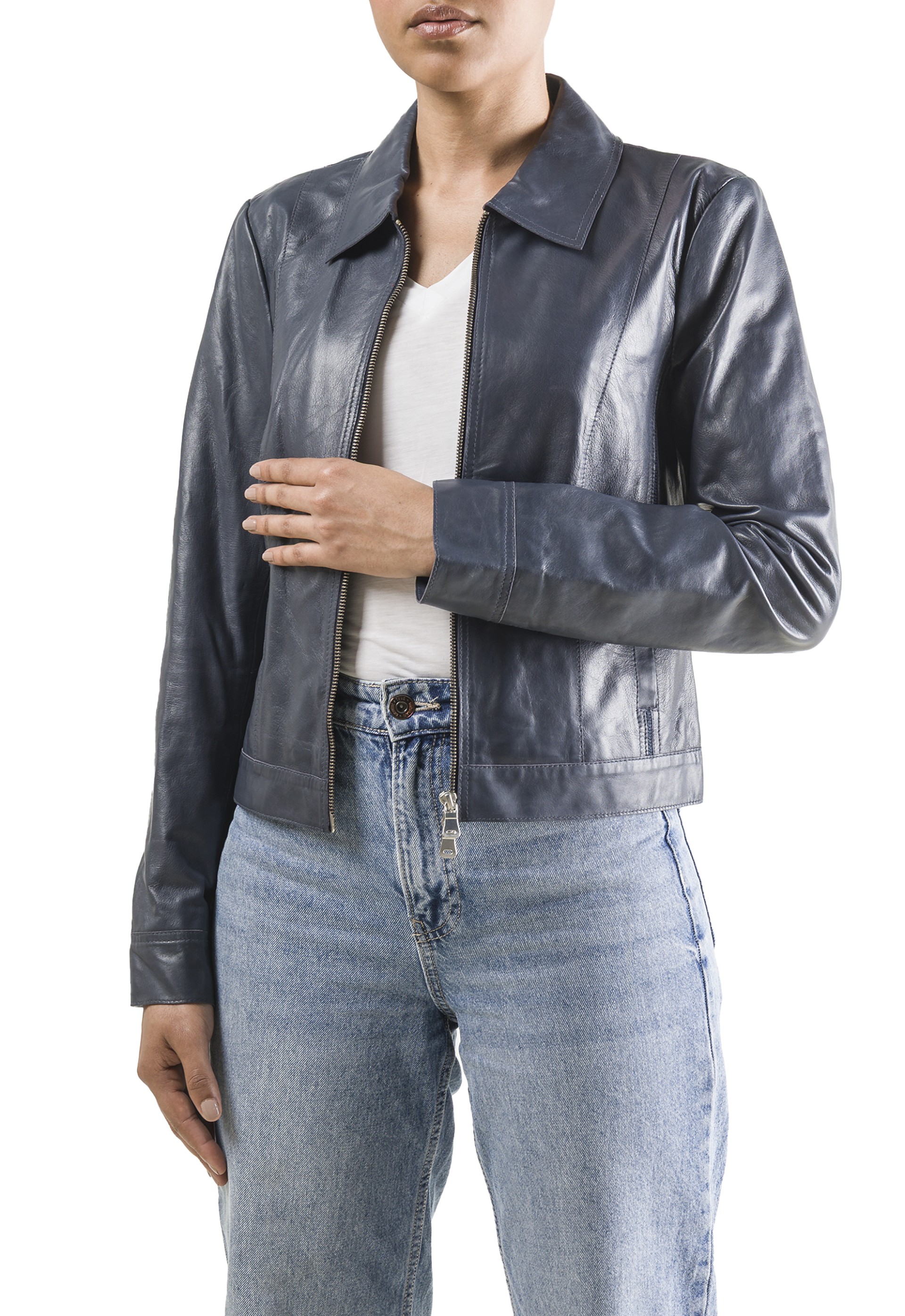 Blusão em pele Amália