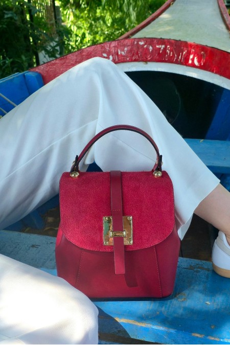 Mochila em pele You Mochila em pele You