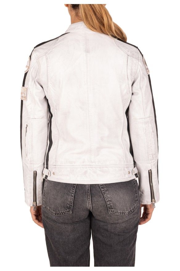 Bluso em pele Racer Lady