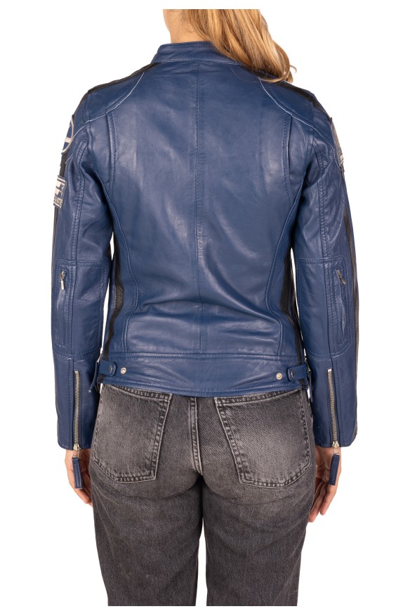 Bluso em pele Racer Lady