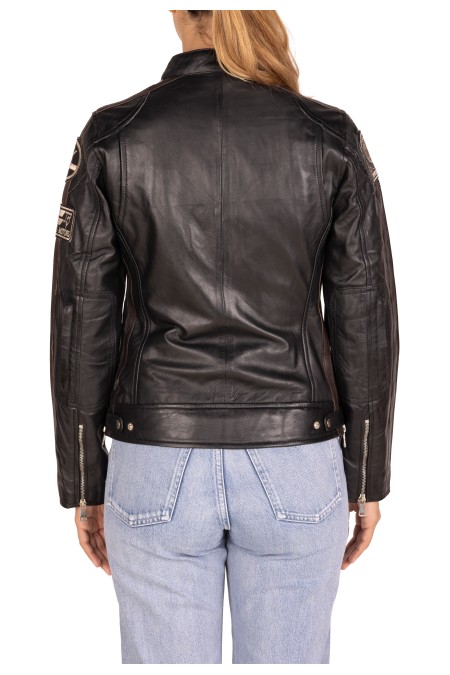 Bluso em pele Racer Lady