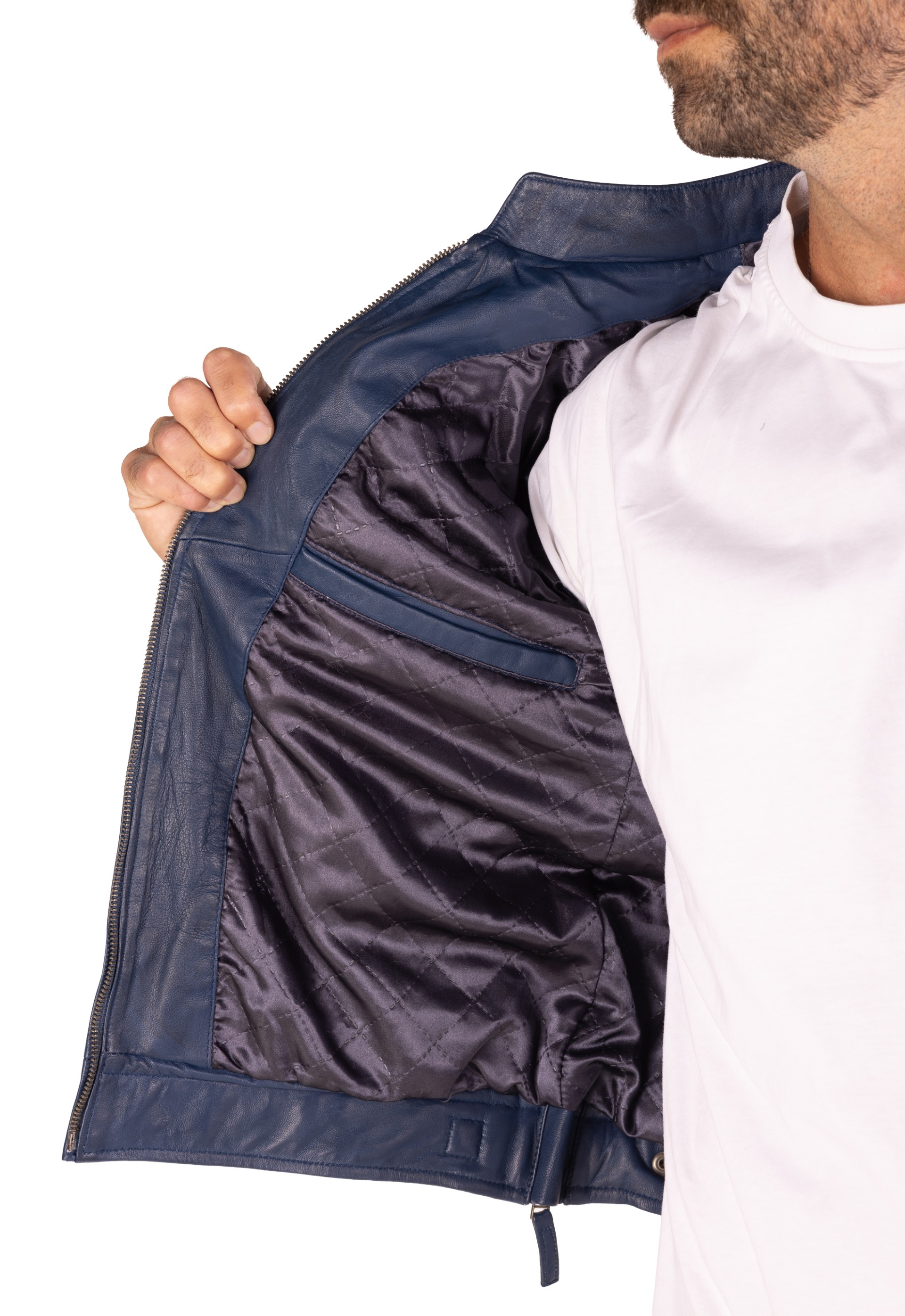 Blusão pele Racer Hood