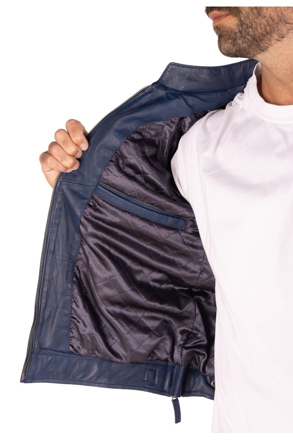 Blusão pele Racer Hood