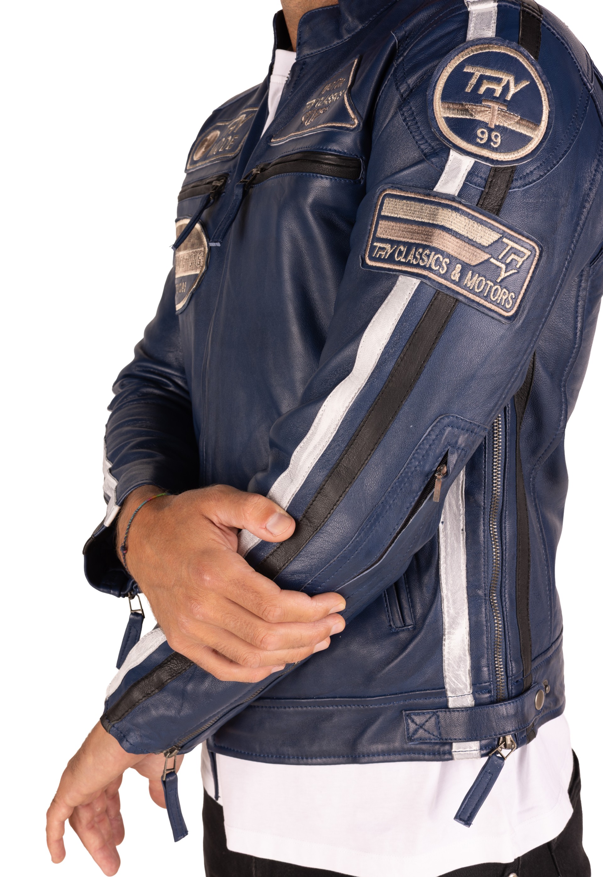 Blusão pele Racer Classic