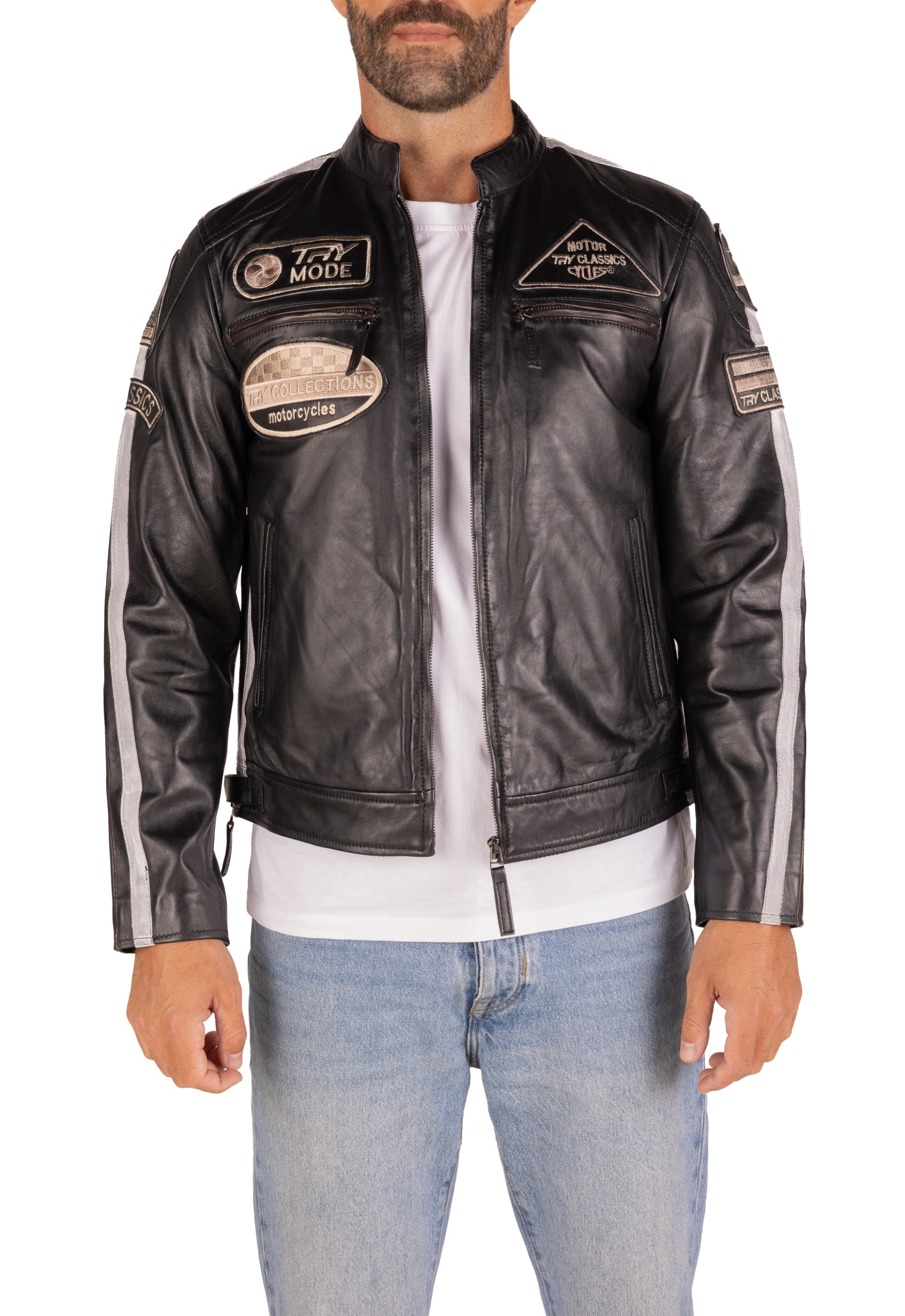 Blusão pele Racer Classic