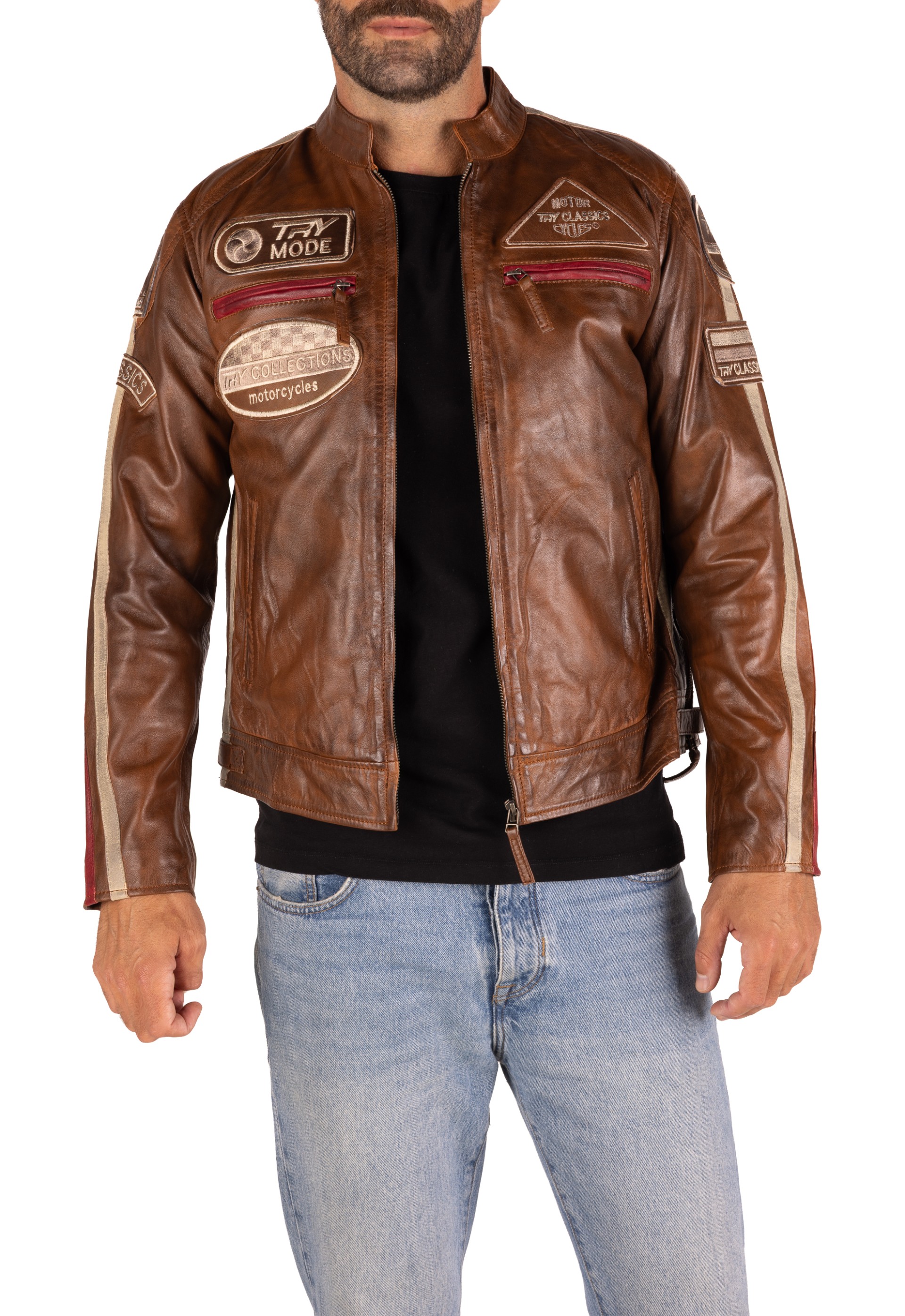 Blusão pele Racer Classic