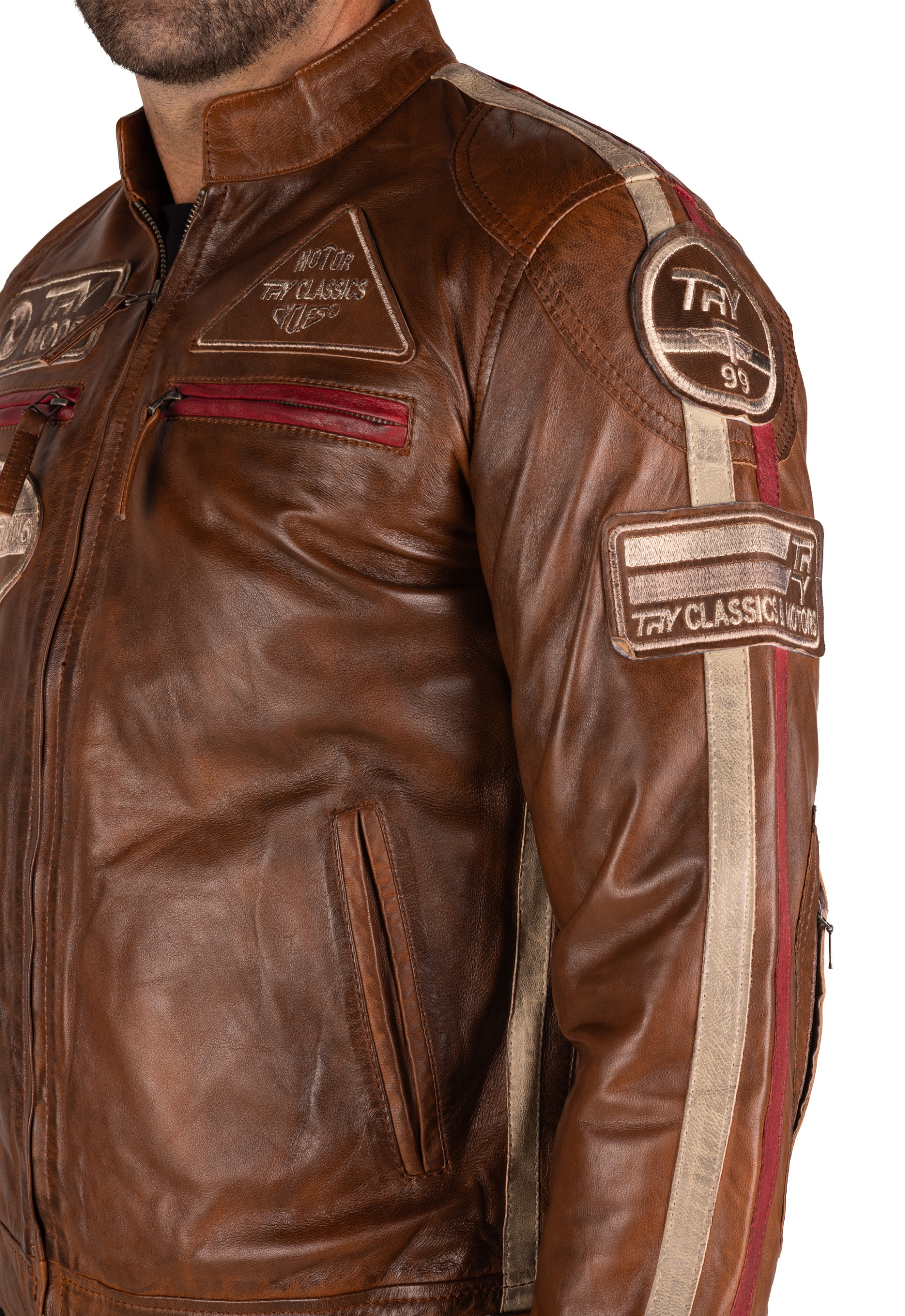 Blusão pele Racer Classic