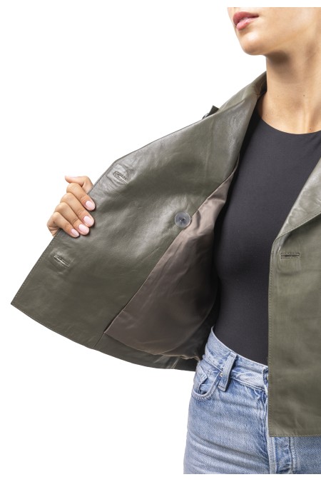 Gabardine em pele Rosrio