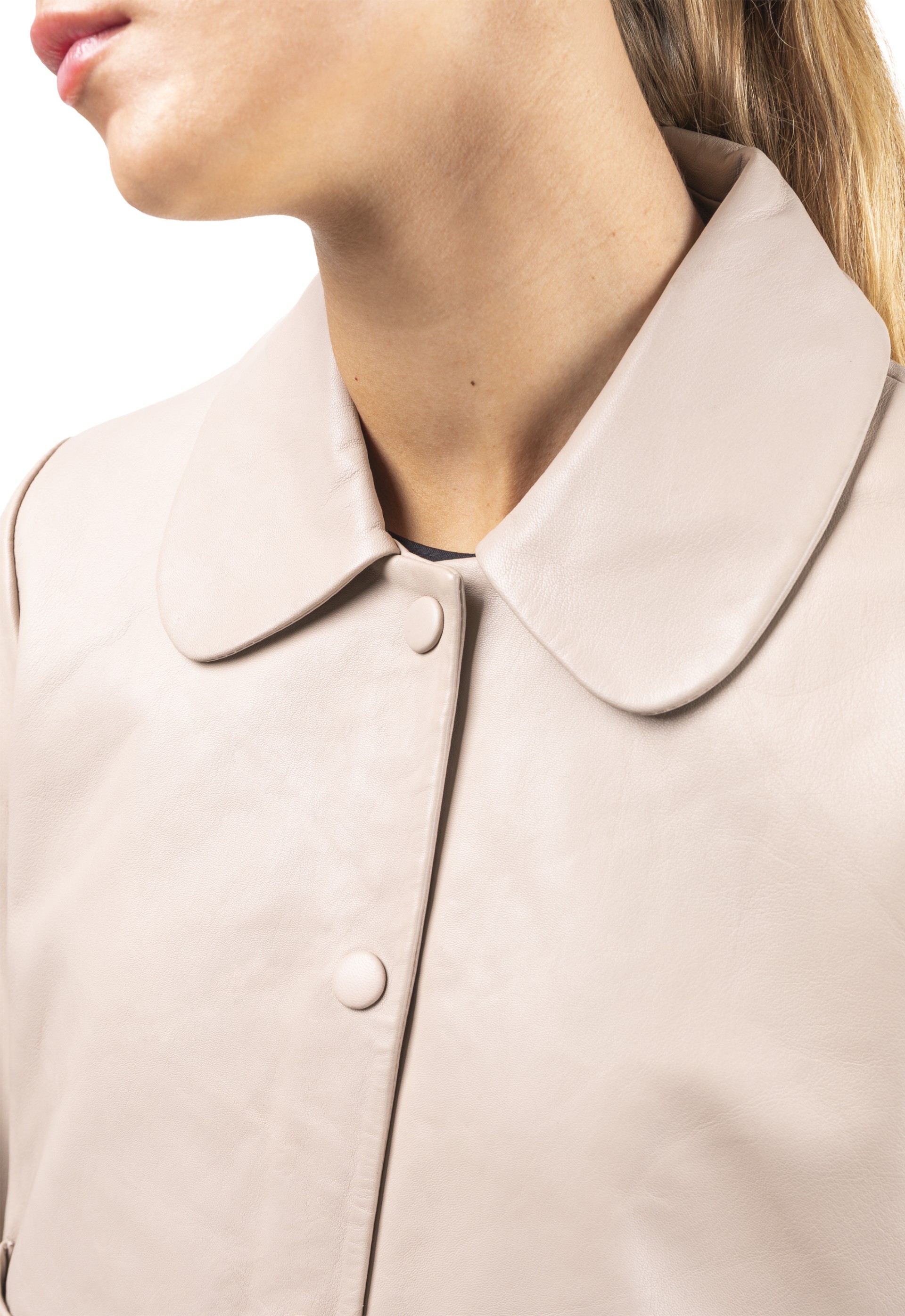 Blusão em pele Magnólia