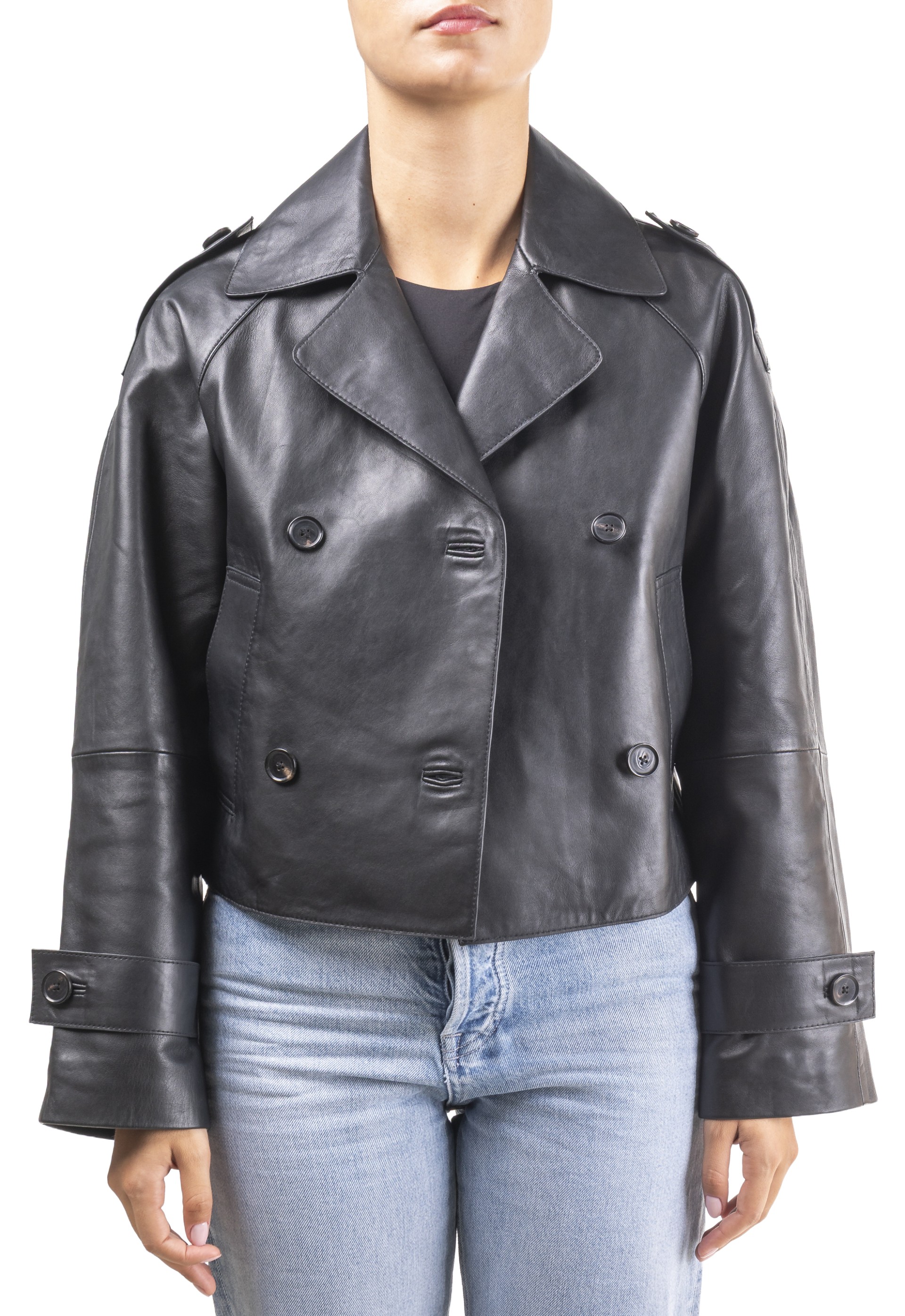 Gabardine em pele Rosário