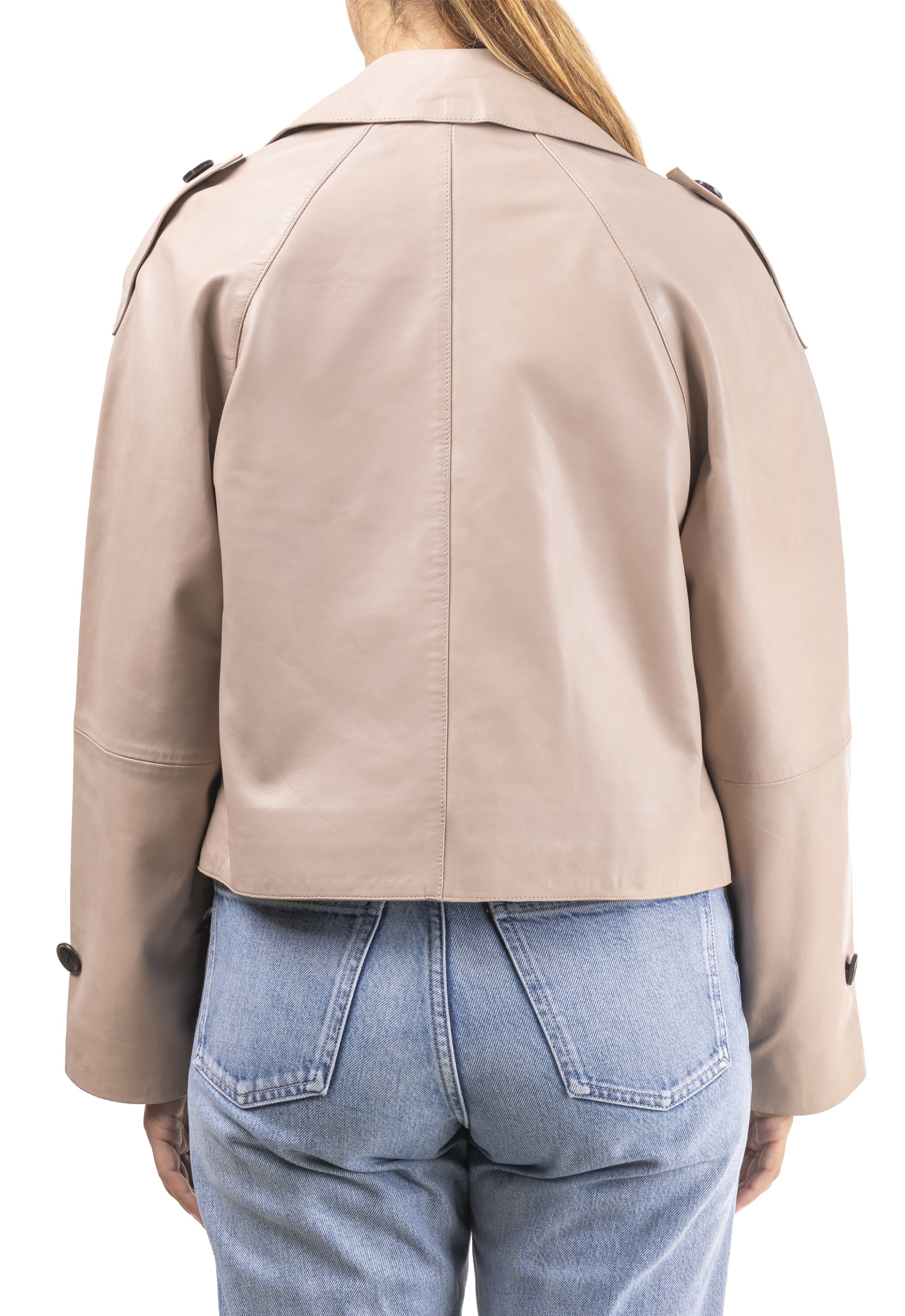 Gabardine em pele Rosário