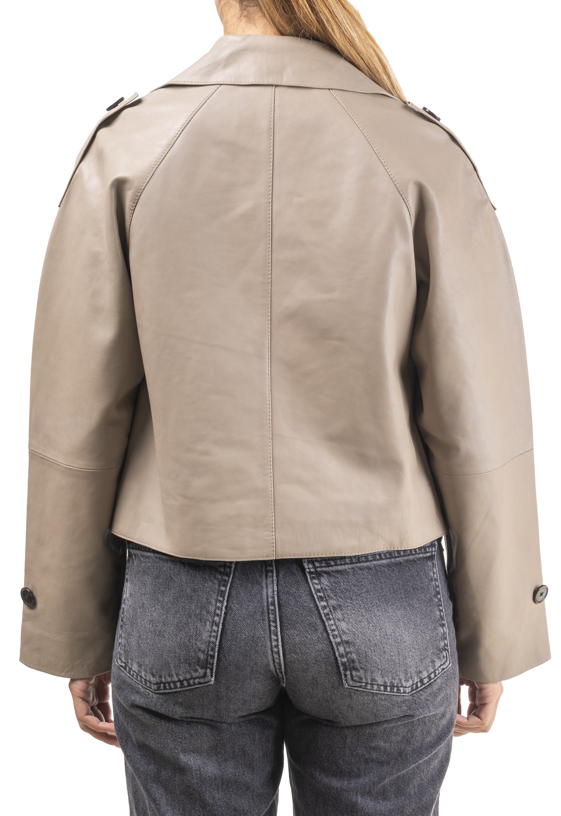 Gabardine em pele Rosário