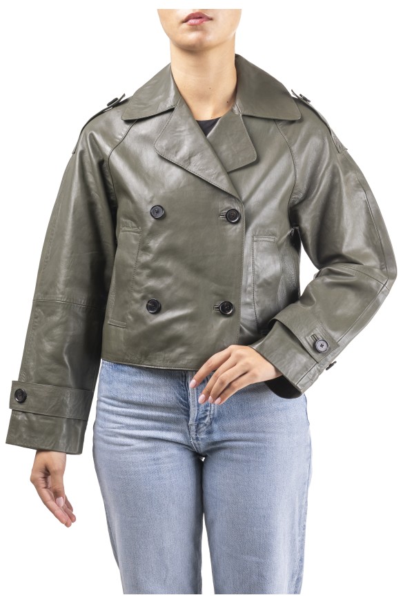 Gabardine em pele Rosrio