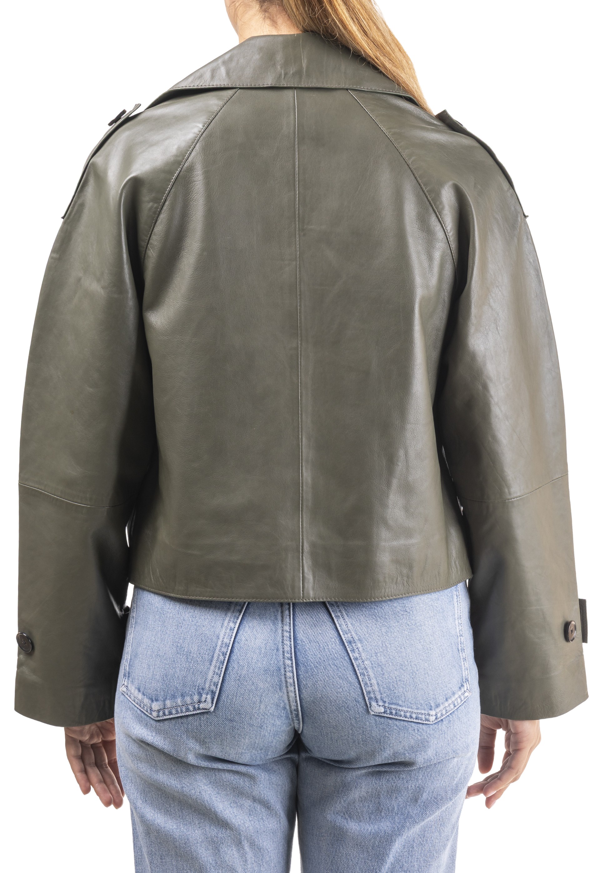 Gabardine em pele Rosário