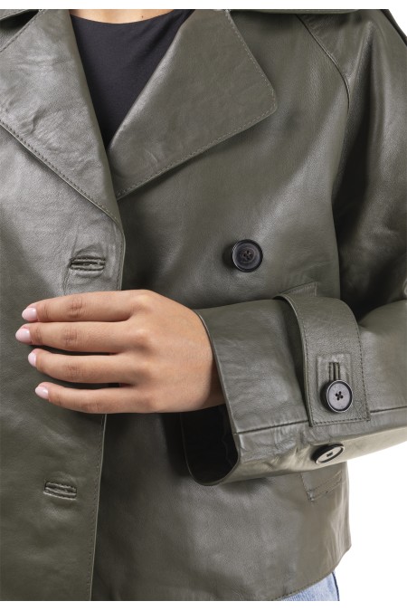 Gabardine em pele Rosrio