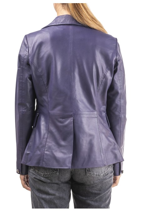 Blazer em pele Jasmim