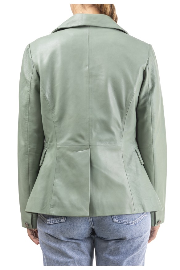 Blazer em pele Jasmim