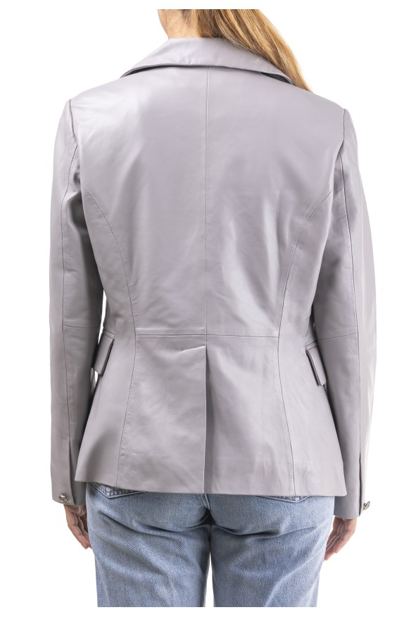 Blazer em pele Jasmim