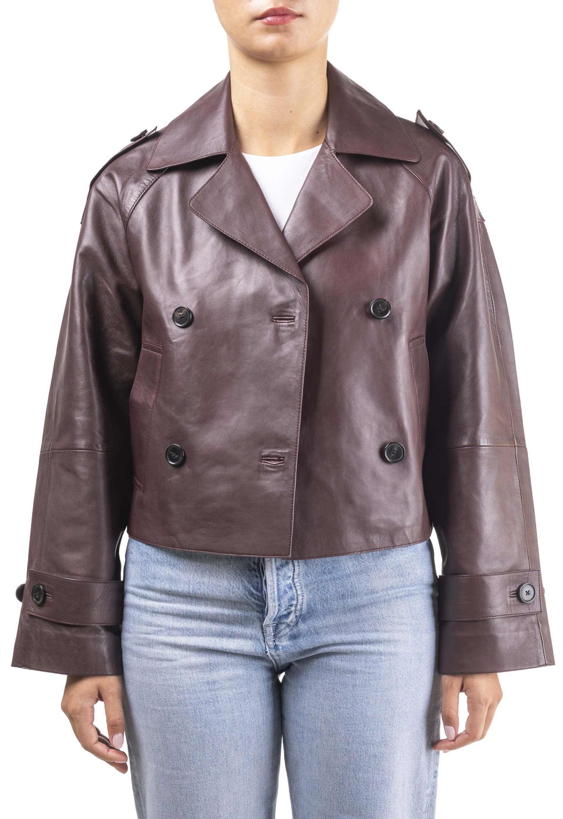 Gabardine em pele Rosário