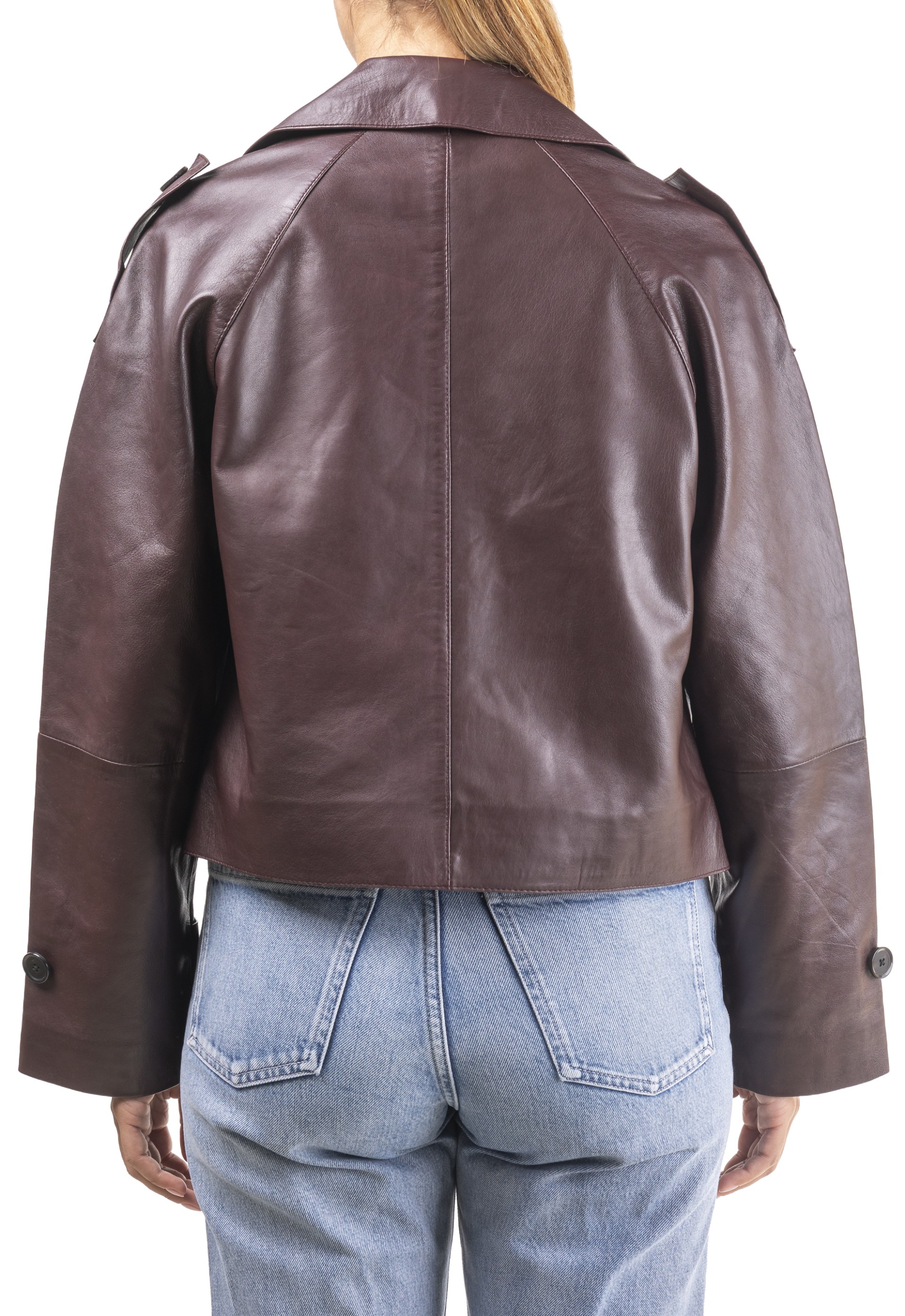 Gabardine em pele Rosário