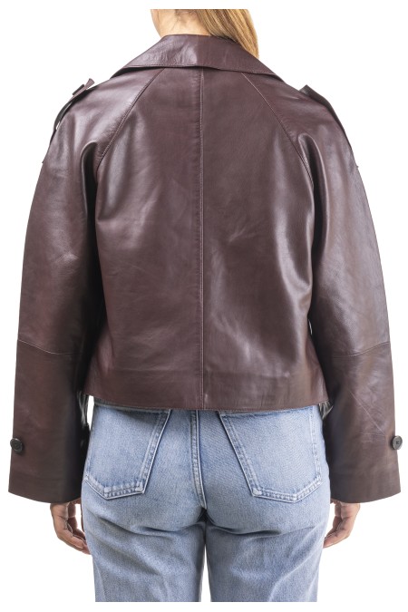 Gabardine em pele Rosrio