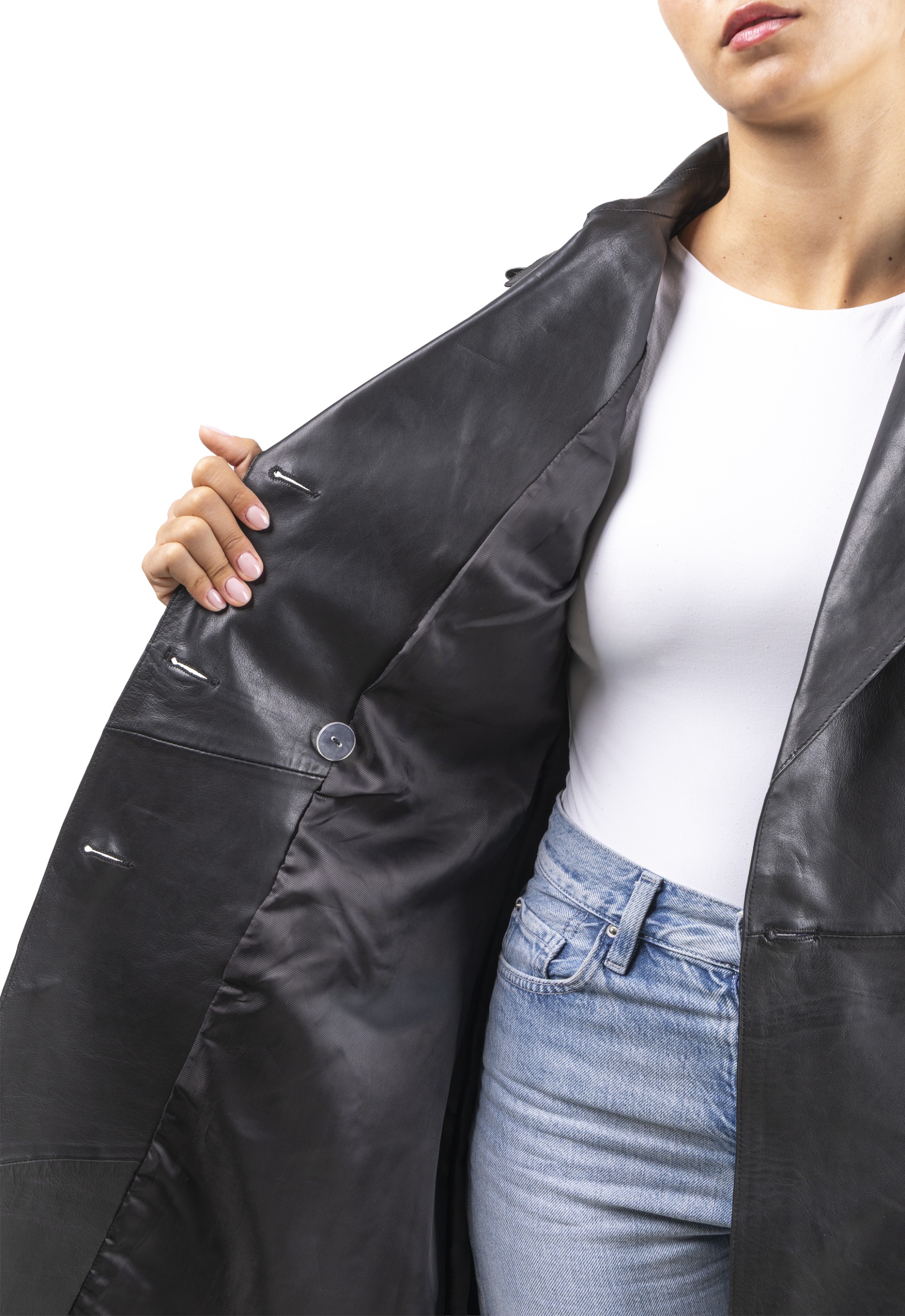 Gabardine em pele Lurdes