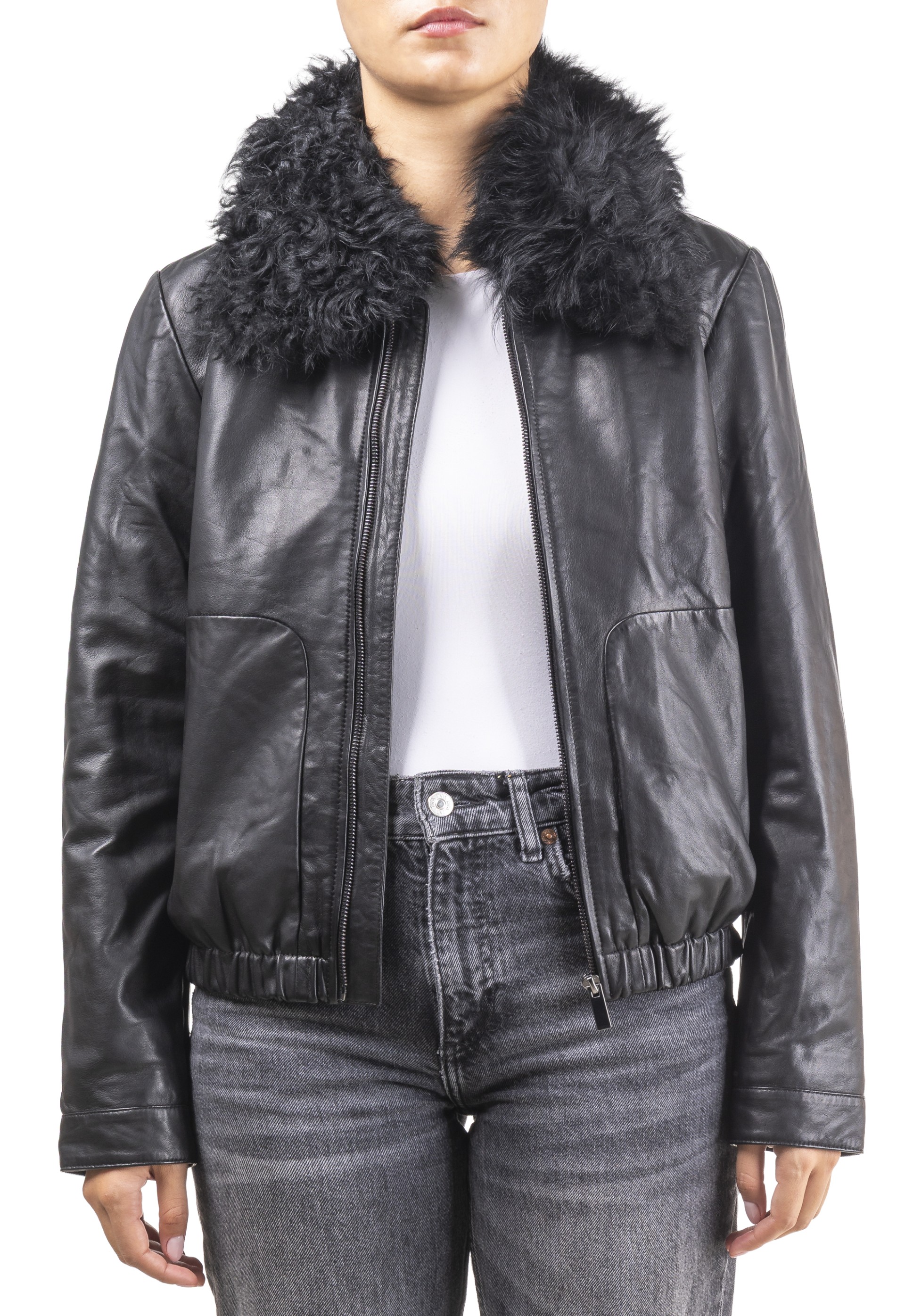 Blusão em pele Chambel