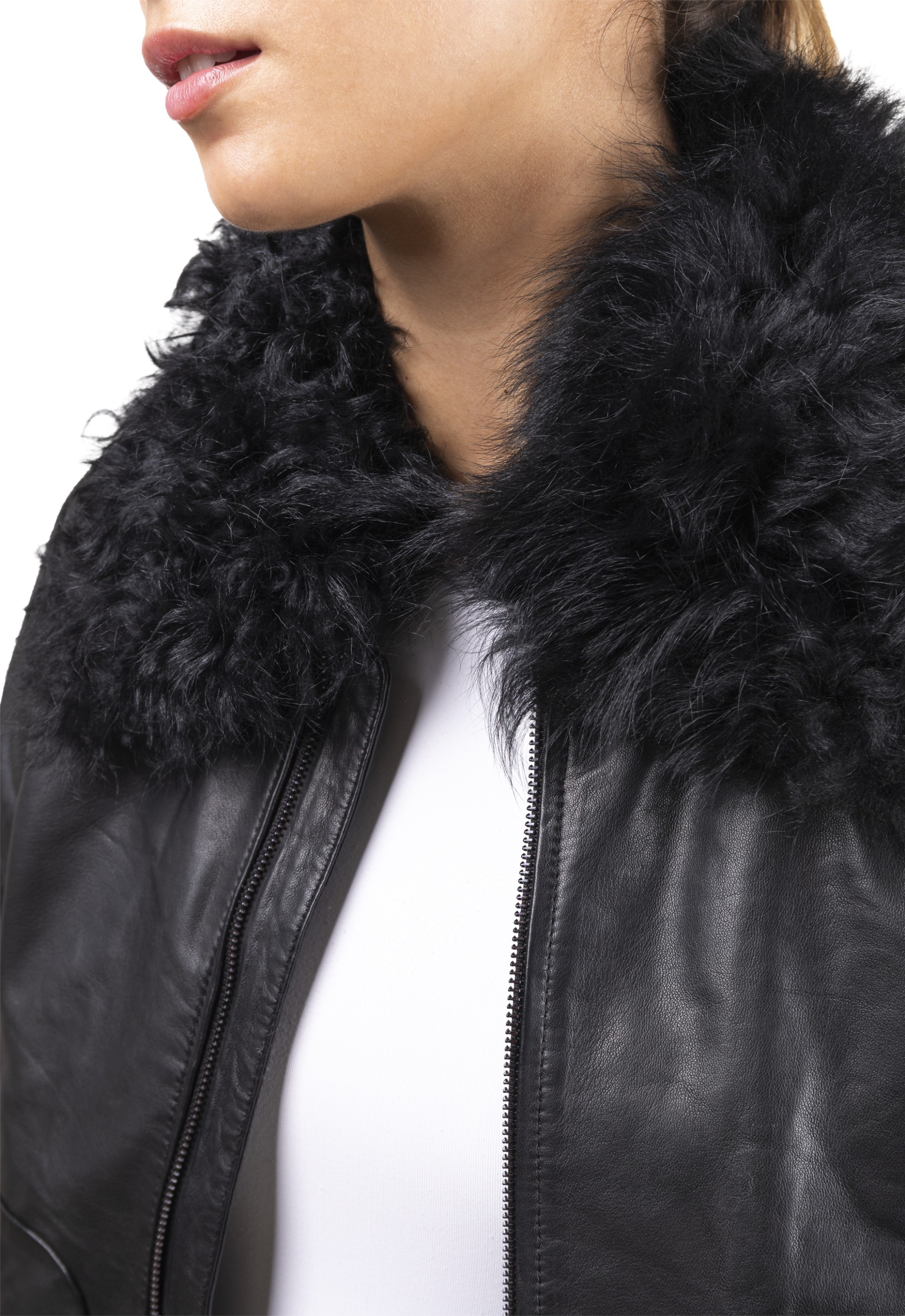 Blusão em pele Chambel