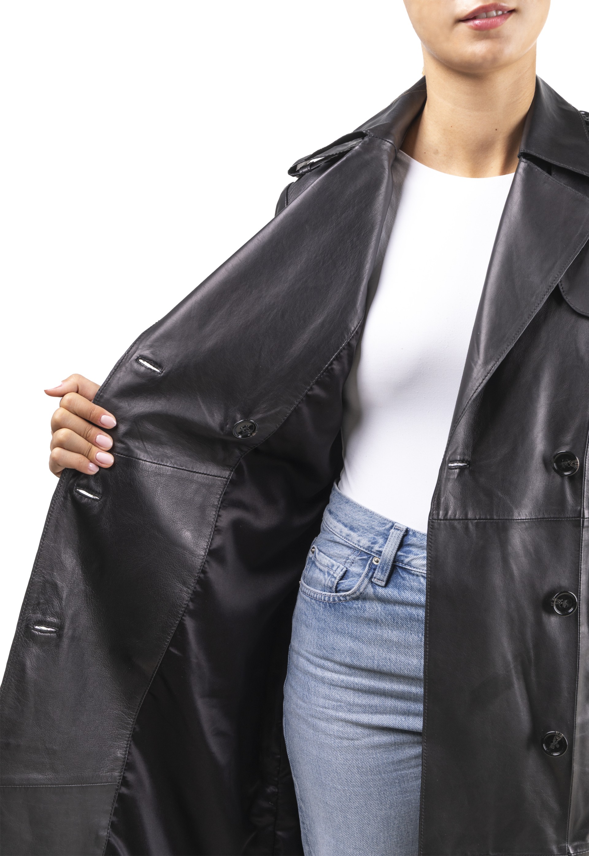 Gabardine de pele Ana