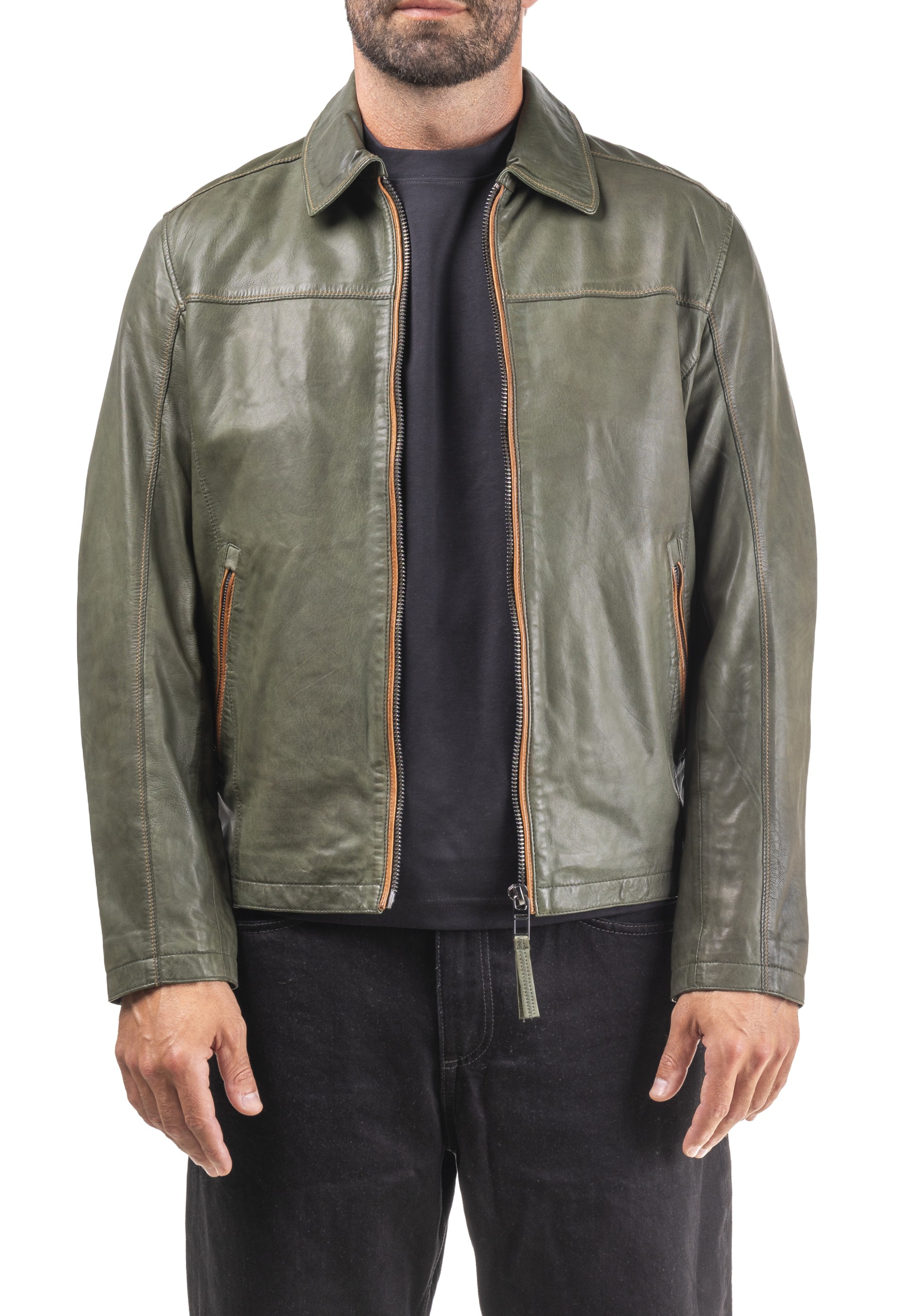 Blusão em pele Silvestre